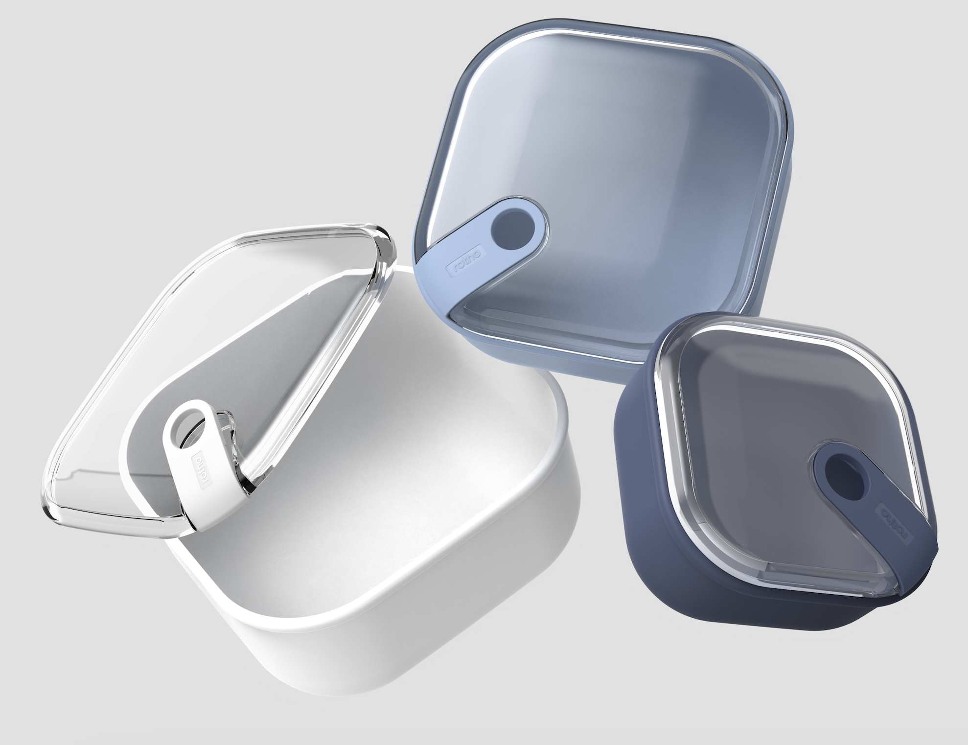 (3er Set) ELA Frischhalte Dose Auslaufsichere Lunch Box Aufbewahrungs Behälter mit Deckel (1057599999) - Bunt