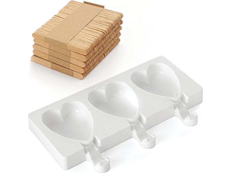 Silikomart Glaceform Mini Herz Weiss Eisform