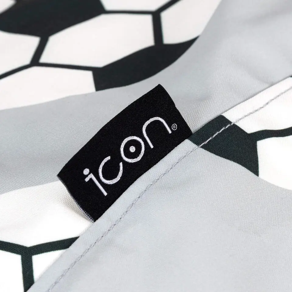 icon - Kingston Kinderzitzak Stoel - Binnen - Buiten - Voetbal - Zwart