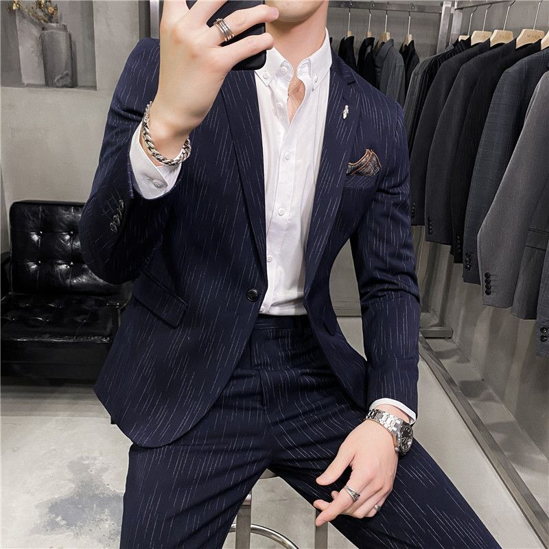 Bay Go Mall - Set: Effen blazer + pantalon