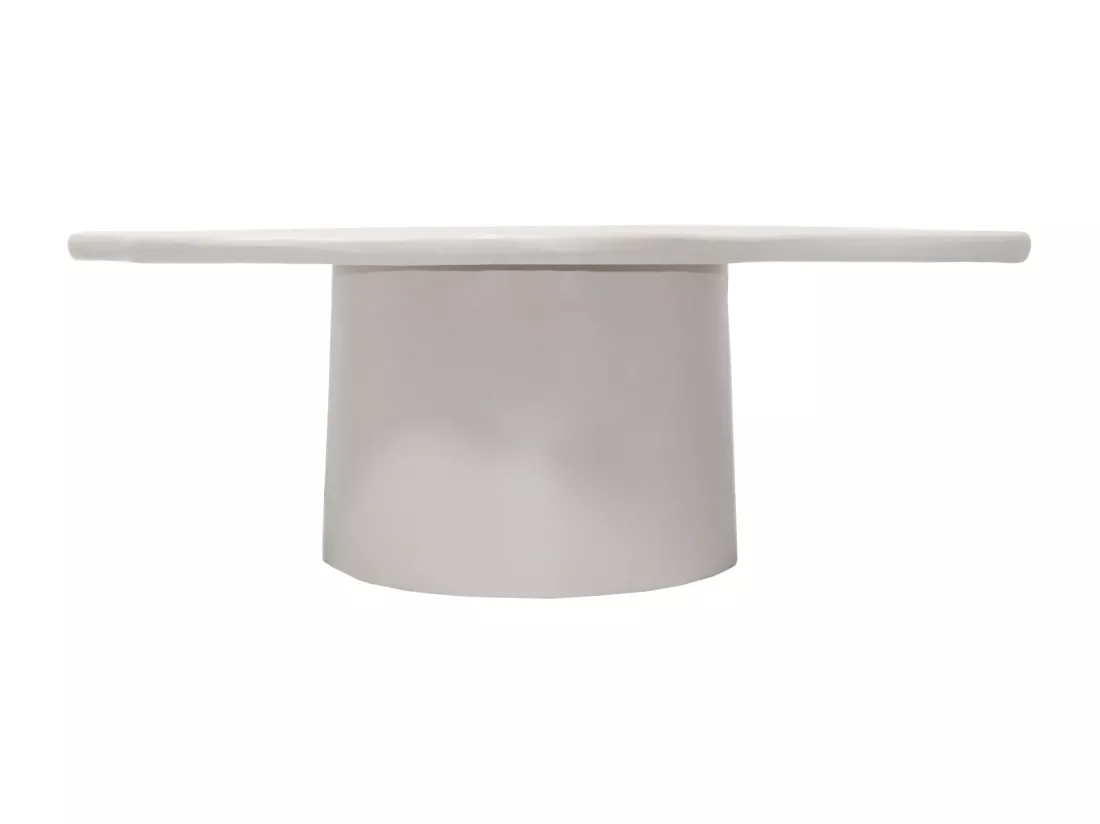 Table basse en métal - Crème - POLENDRA