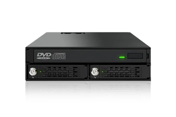 ICY Dock ToughArmor MB994IKO-3SB - Hus til lagringsenhed - SATA 6Gb/s / SAS 12Gb/s - SATA 6Gb/s - sort