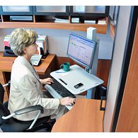 Ergotron WorkFit C-Mod, Single Display Sit-Stand Workstation 68,6 cm (27