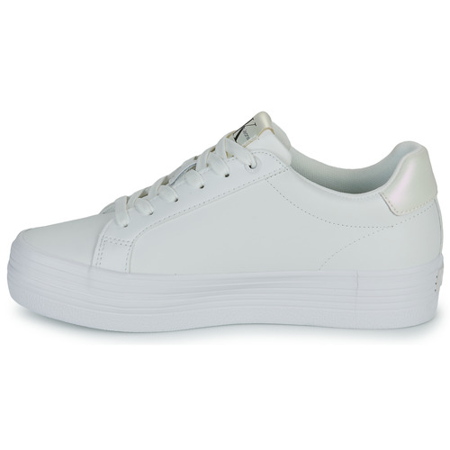 Calvin Klein Jeans - BOLD VULC FLATF LACEUP LTH WN - Blanc
