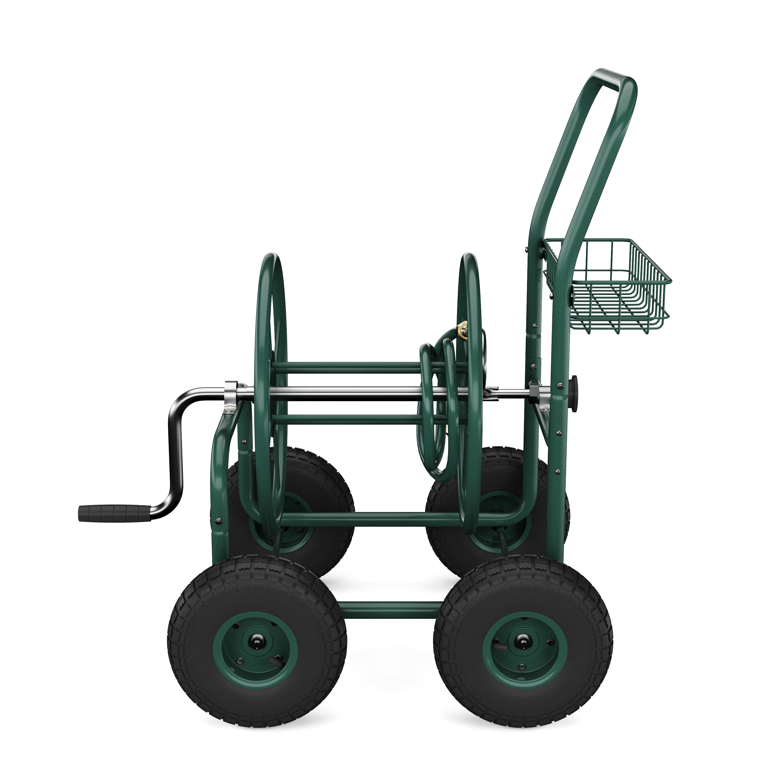 Schlauchwagen Stahl grün