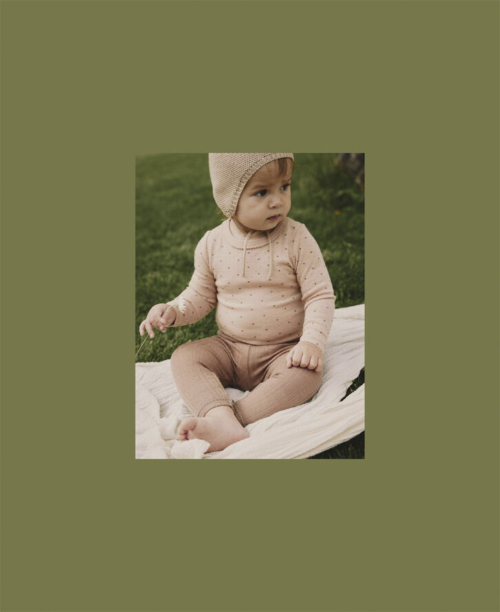 Lil' Atelier NBFNAVA LS WOOL BODY LIL Rugby tan