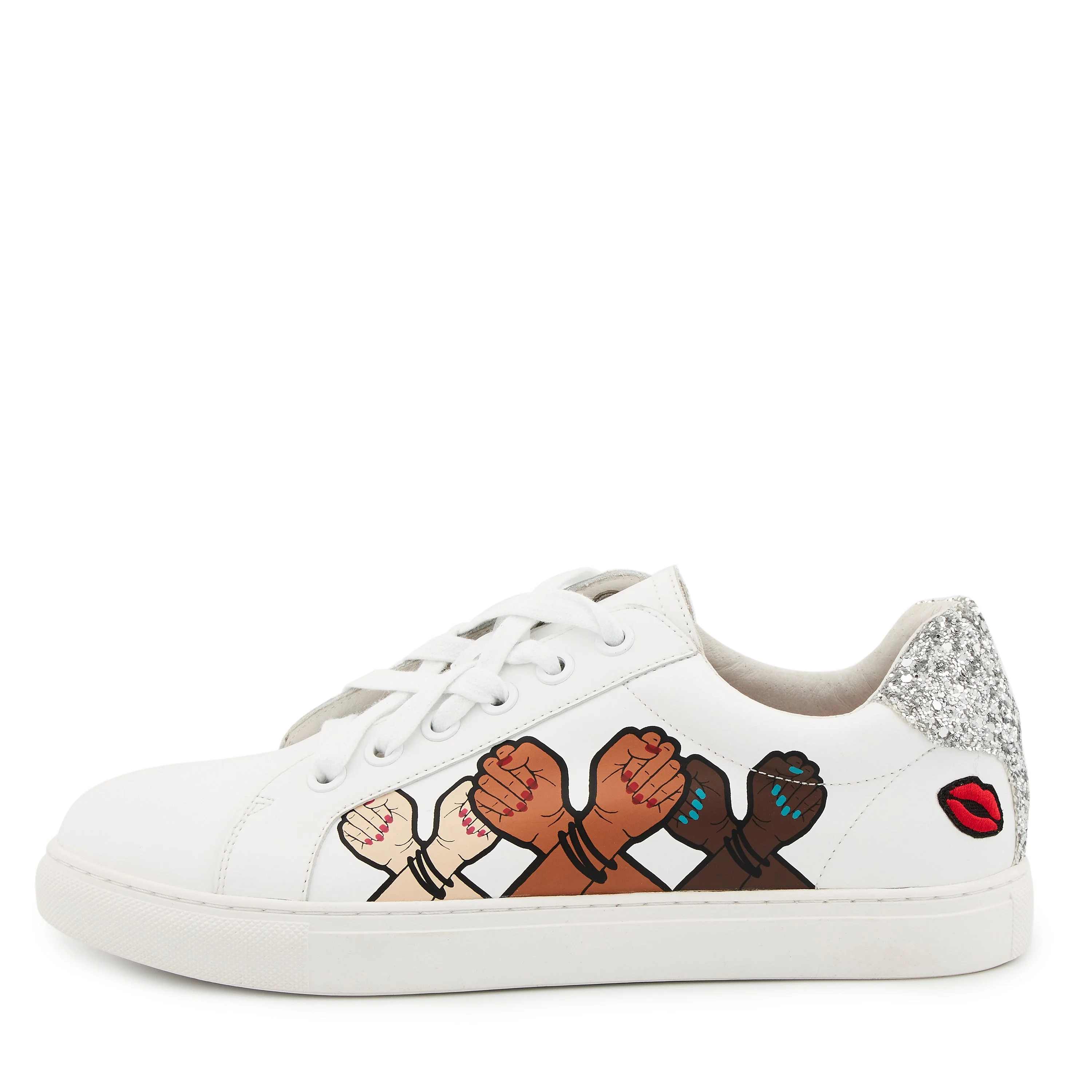 SIMONE SORORITÉ UNITÉ - Sneakers en cuir | Blanc