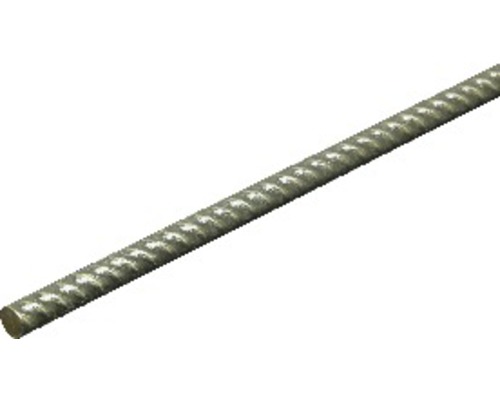 Ronde staaf, geribbeld staal, Ø 6 mm, 2 m