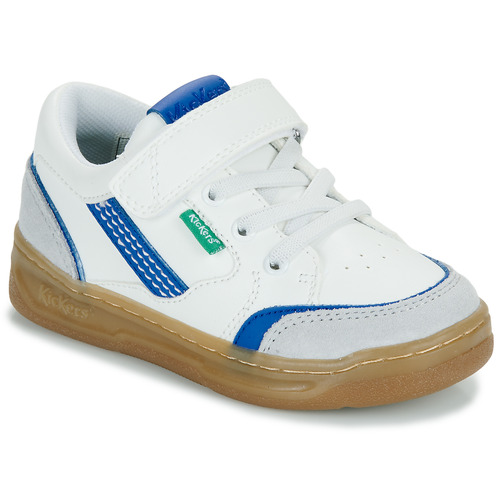 Kickers - KOUIC - Blanc / Gris / Bleu