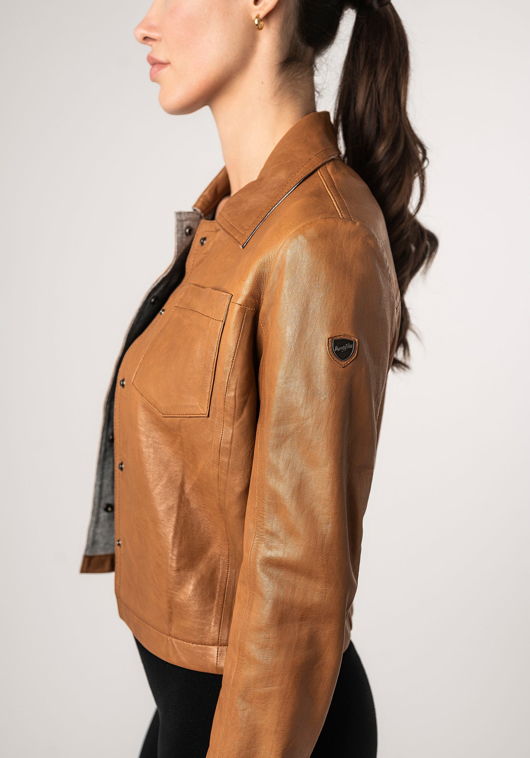 Mauritius Lederjacke »MWLefei« mit Brusttaschen