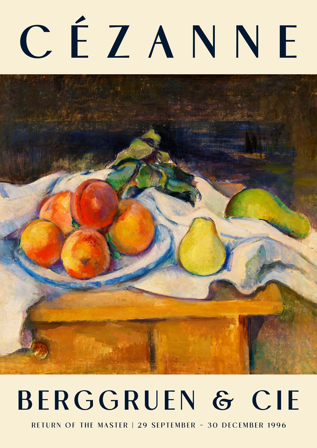 Früchte auf einem Tisch Kunstausstellung von Paul Cézanne