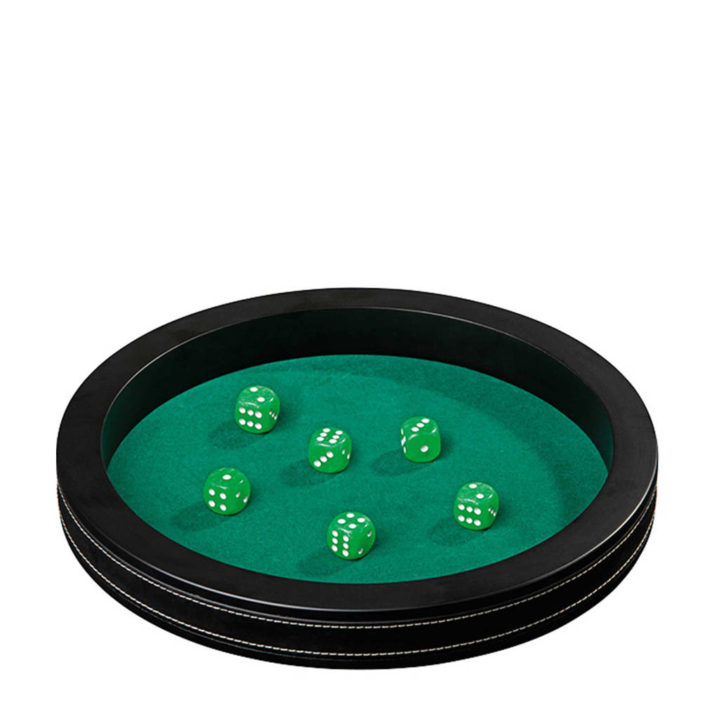 dobbelpiste kunstleren rand 35cm Dobbelpiste met kunstleren rand (35cm)