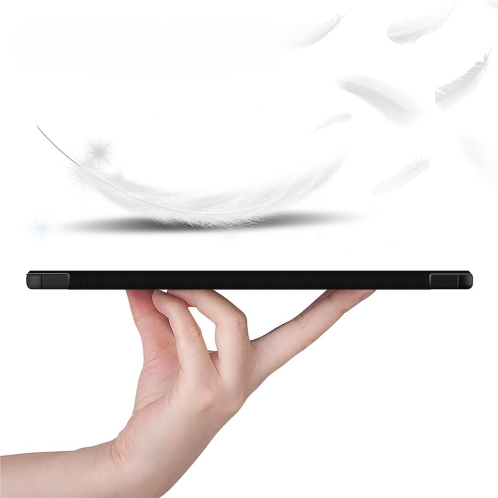 Samsung Galaxy Tab S9 FE Leder Tasche Smart Cover Schutzhülle   S-Pen Halterung - Don't Touch Me