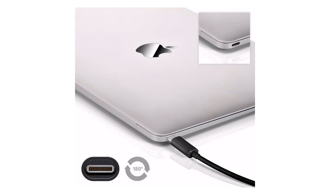 USB-kabel 3.1 1M USB-A til USB-C