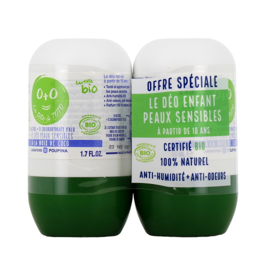 Poupina déodorant bio peau sensible - Dès 10 ans