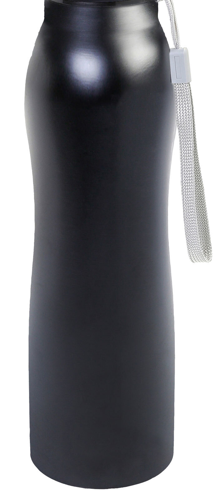 Trinkflasche 1 Liter Schwarz 7,5x29x7,5 cm