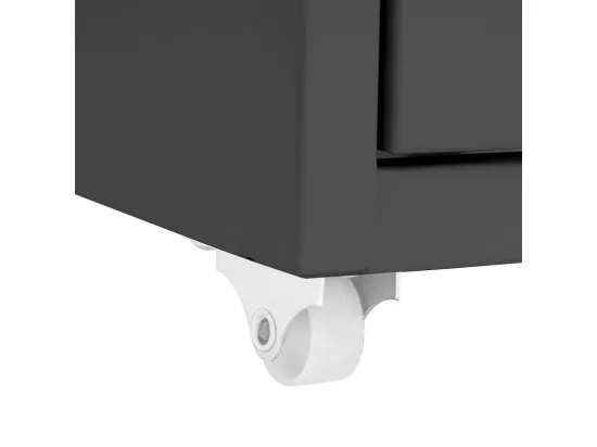 Classeur mobile Anthracite 28x41x109 cm Métal