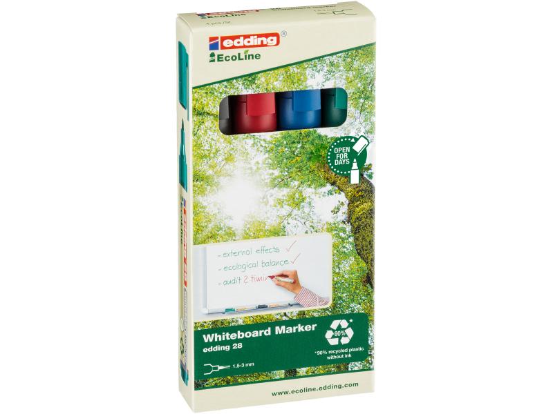 edding Whiteboard-Marker 28 4 Stück Whiteboardmarker