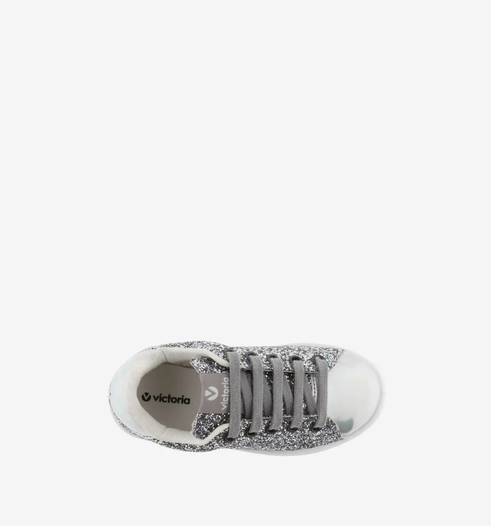 TENIS VICTORIA GLITTER Baskets glitter pour femme PLATA