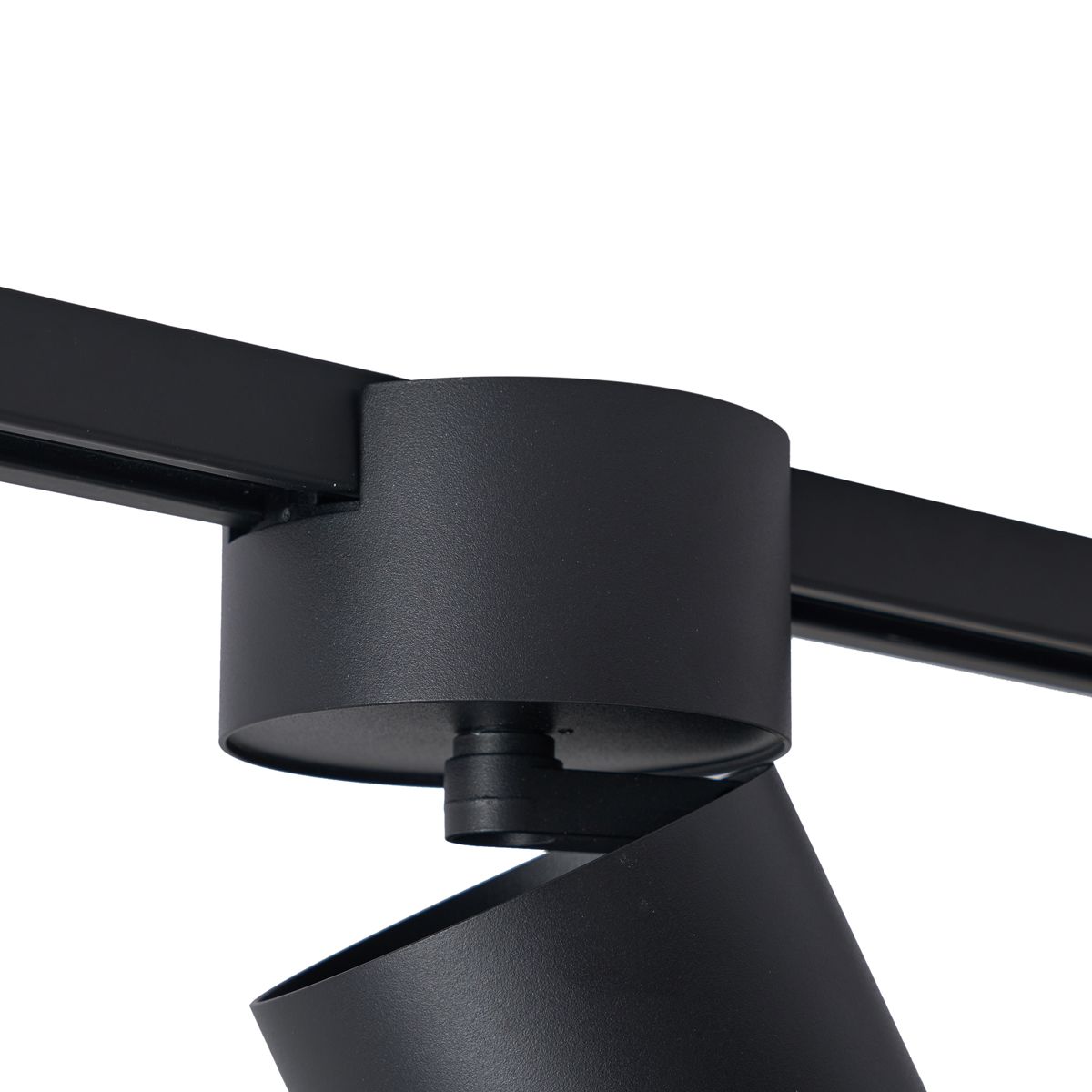 Moderne spot zwart voor railsysteem 1-fase GU10 70mm - Iconic Roto