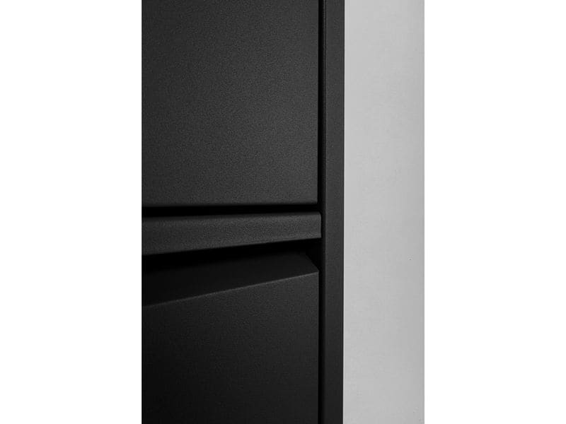 Kare Schuhschrank Caruso 5-er, 50 x 170 cm, Schwarz Schuhschrank