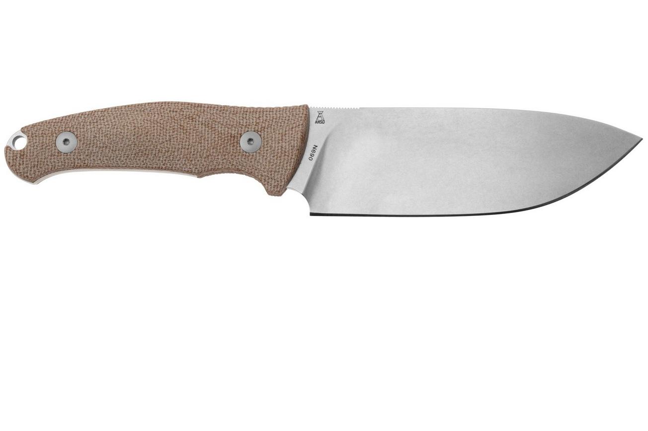 Viper Ranger VT4054CN Böhler N690, Natural Canvas Micarta, vaststaand mes