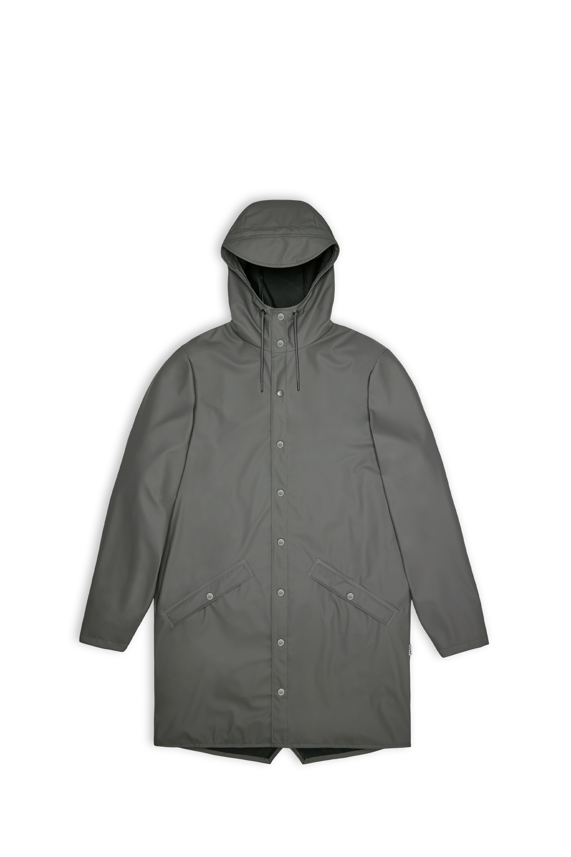 RAINS Coupe-vent imperméable long à capuche  Long Jacket W3 Gris