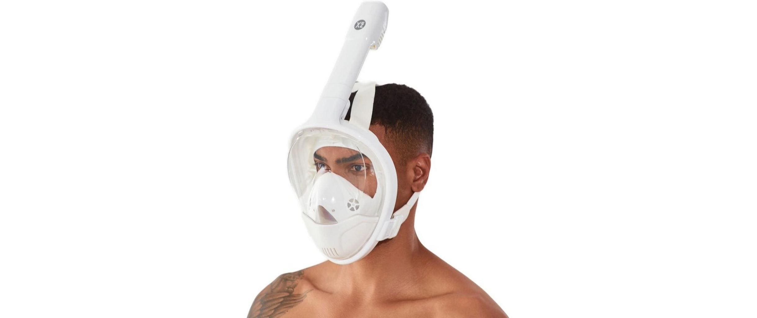 Ocean View Snorkel Mask Weiss, S-MTauchmaske