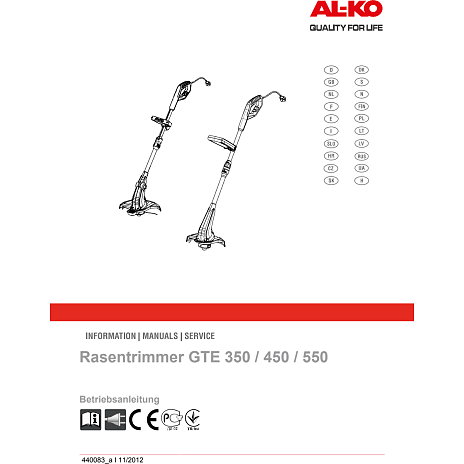 AL-KO GTE 350 Classic trimmer