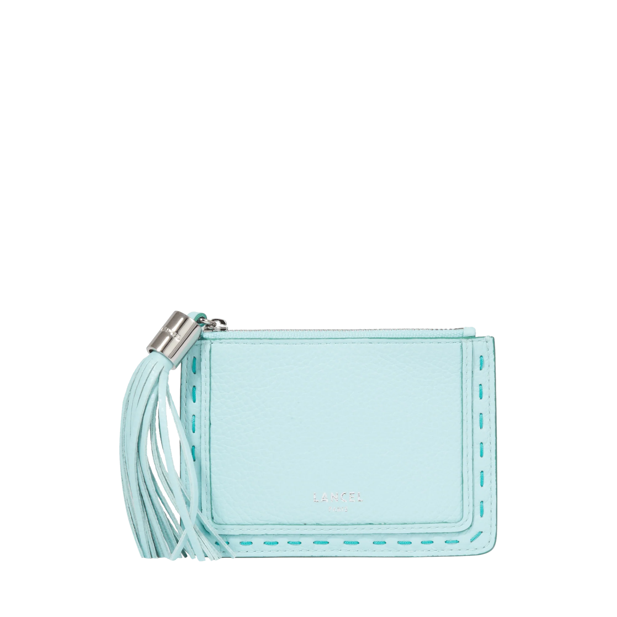 L zipped card-holder Premier Flirt de Lancel-Menthe/Emeraude