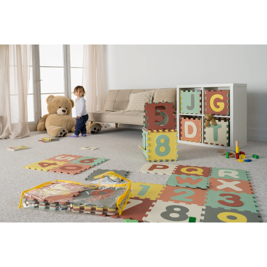 Playshoes Puzzlematte 36-teilig bunt 2