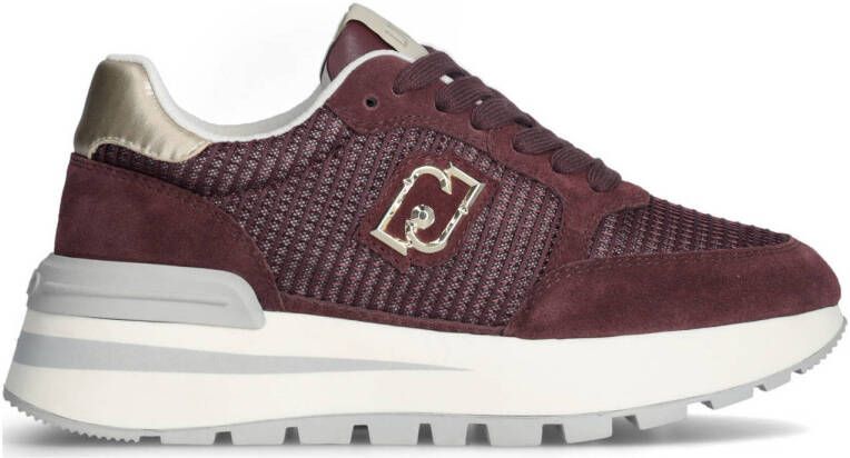 Liu Jo Amazing 25 leren sneakers bordeaux