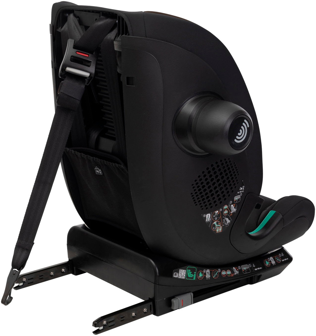 Chicco Autokindersitz »Autokindersitz Seat&Go i-Size, Posh Black« ISOFIX-Befestigung