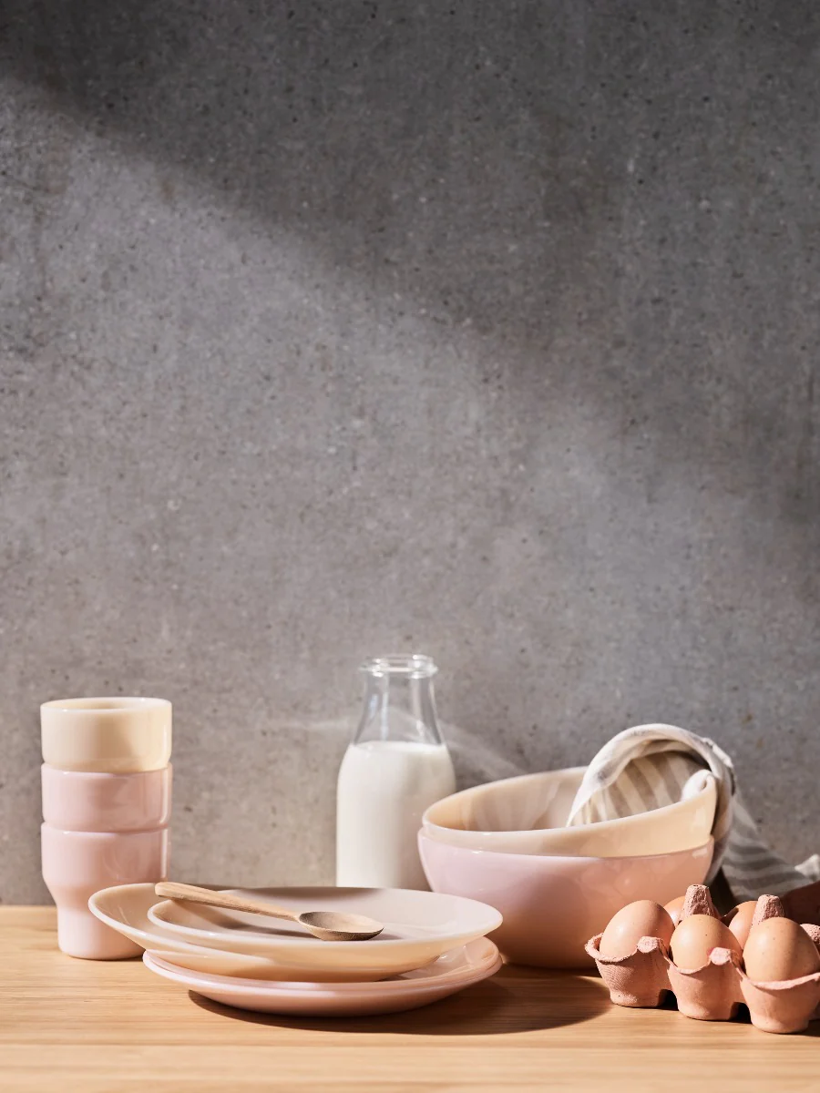 Lucie Kaas  Milk middagstallerken, peach - Ø25,5 cm.