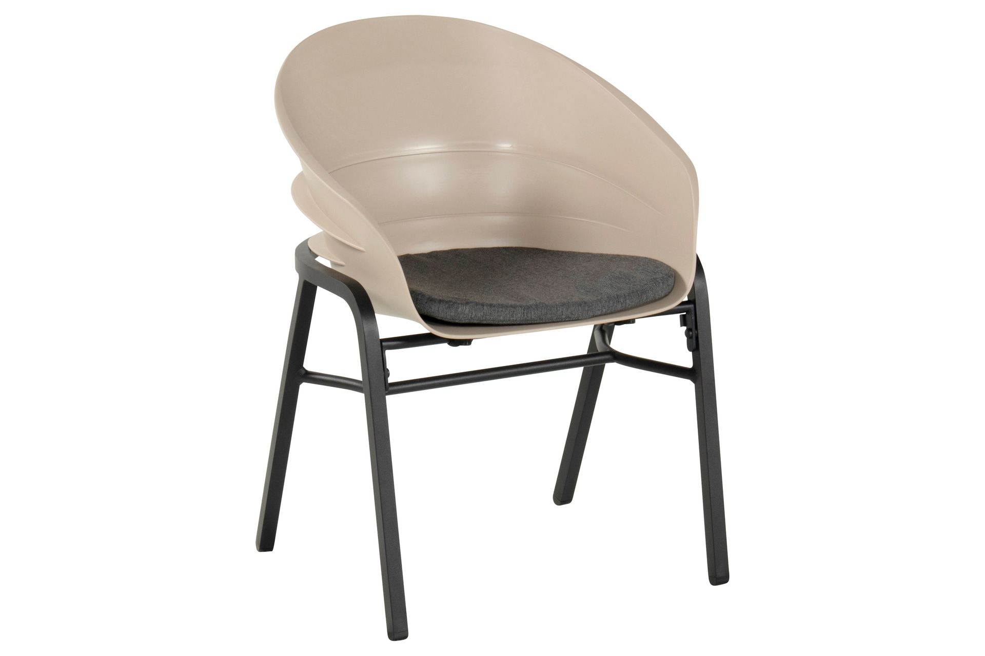 Hartman Gartenstuhl TUBB 2er Set schwarz /taupe