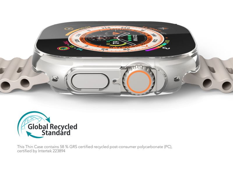 Vonmählen Displayschutz Thin Apple Watch Ultra Transparent Displayschutz für die Apple Watch Ultra