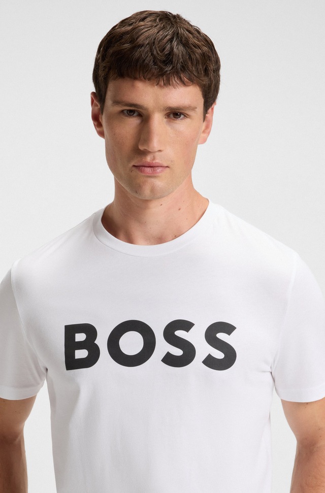 BOSS ORANGE T-Shirt »Thinking 1« mit grossem BOSS Druck auf der Brust