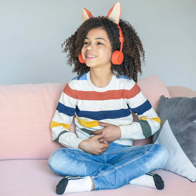 KIDYEARS - CASQUE MUSIQUE OREILLE AIMANTES MAX 85DB RENARD