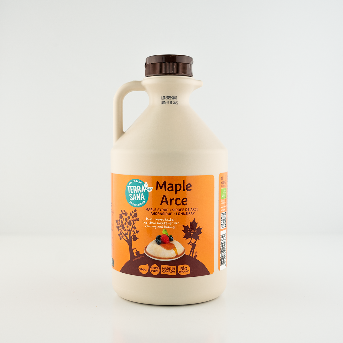 Terrasana Ahornsiroop klasse C JUG 1000 ml