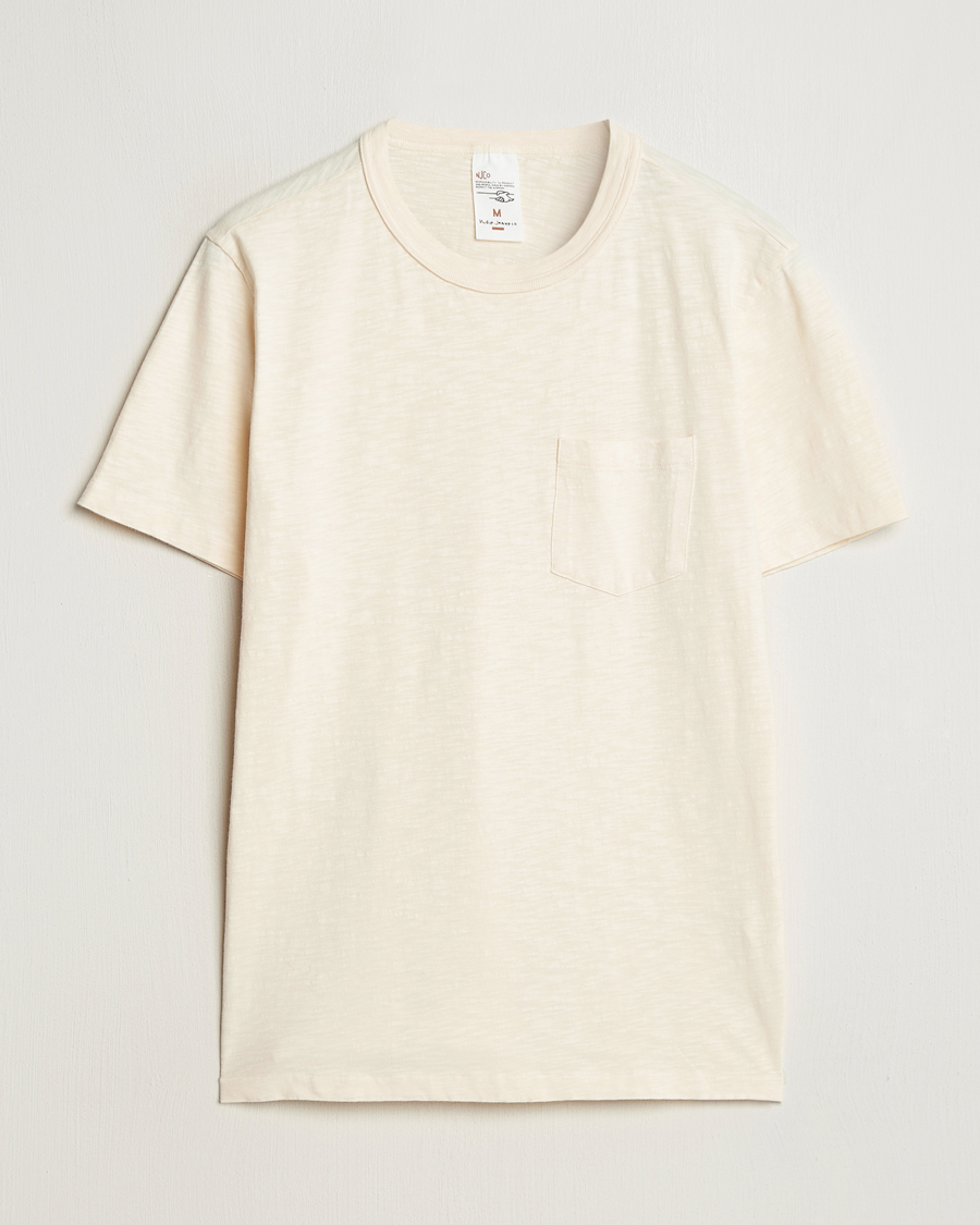 Nudie Jeans Roy Heavy Slub T-Shirt Ecru