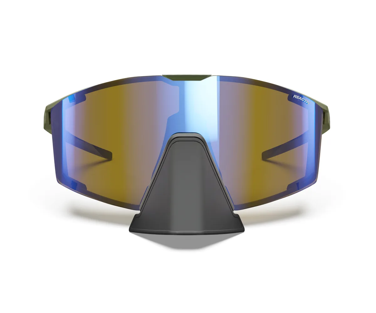 Julbo Edge Cover Army Green/black Reactiv 2-4 Blue Flash