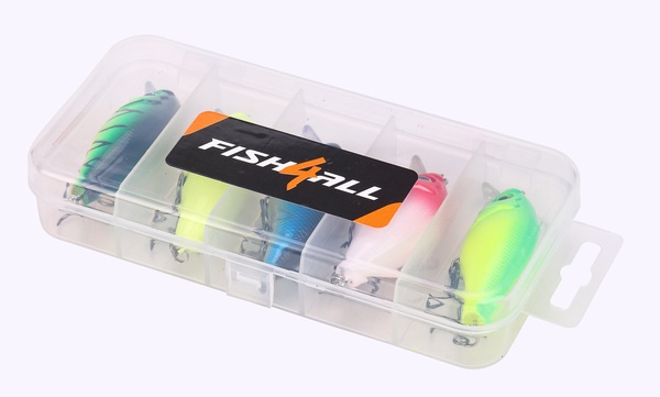 Kit de leurres Fish4All Crankbait 1 Floating 5,5cm 7g (5 pièces)