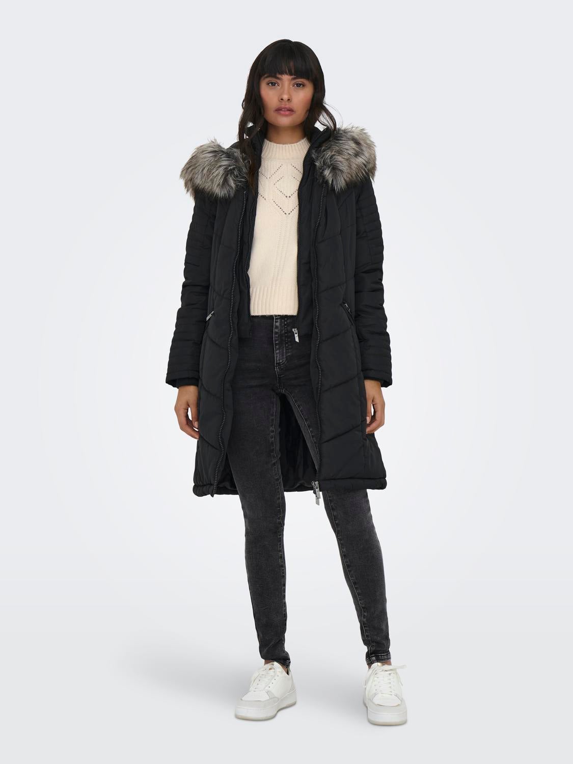 ONLTENNA Steppmantel Black