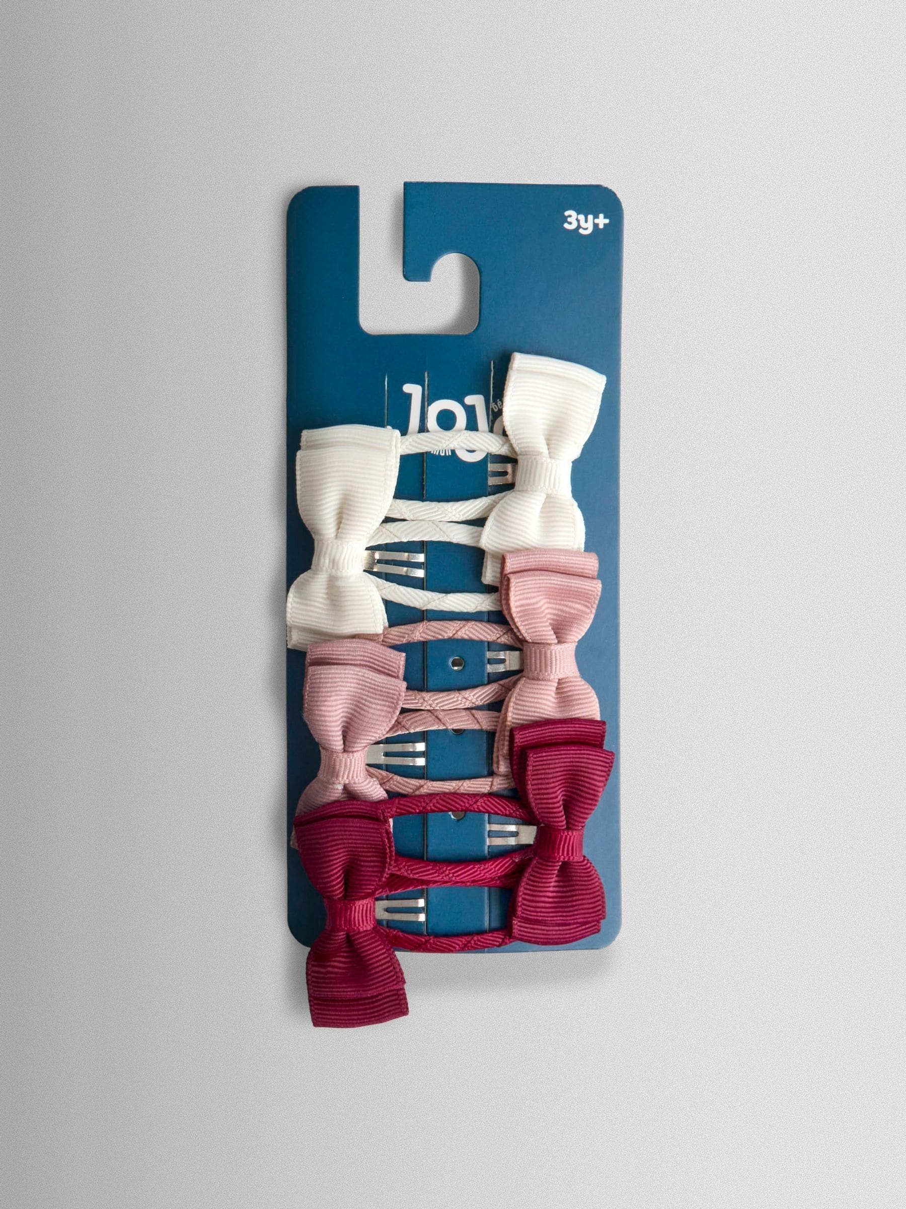 Oudroze - JoJo Maman Bébé 6-Pack Grosgrain Bow Clips
