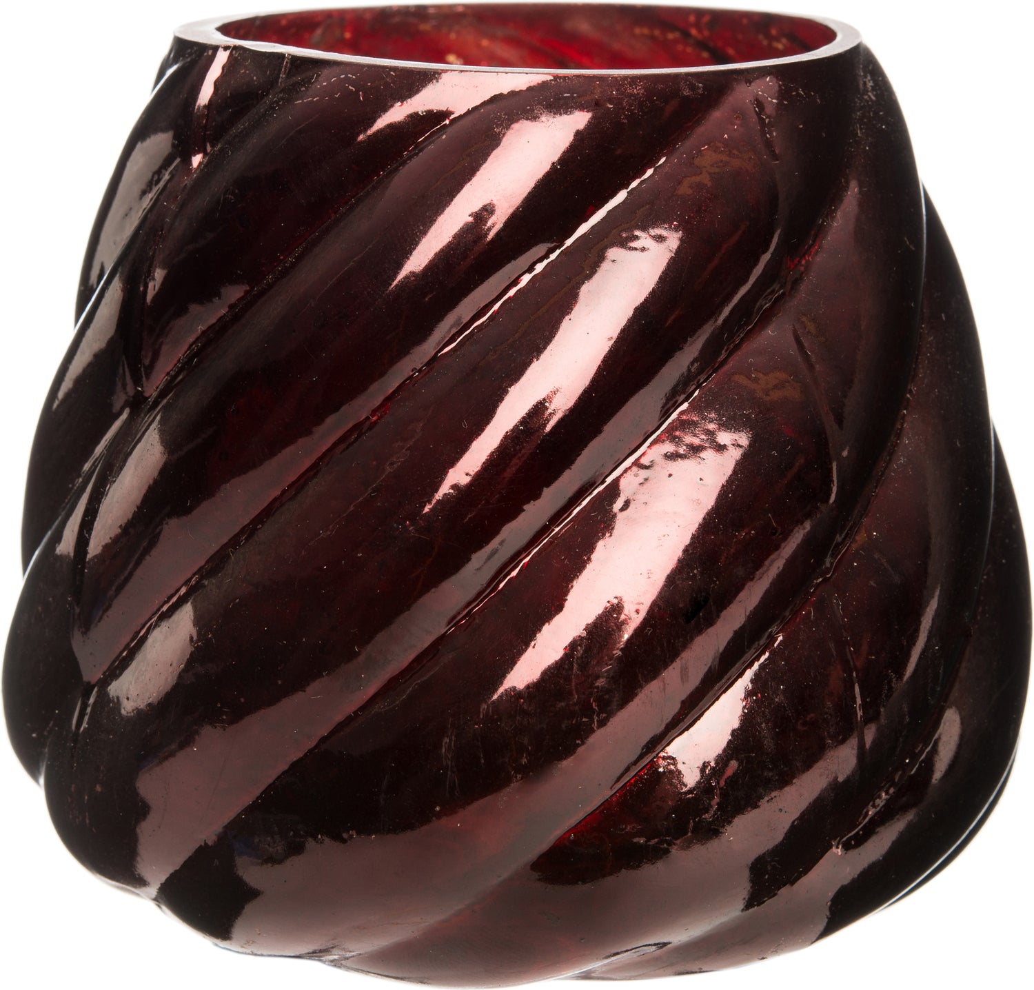 Intratuin waxinelichthouder bordeauxrood D 9 H 9 cm