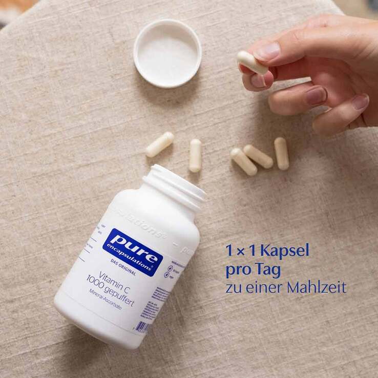 Pure Encapsulations Vitamin C 1000 gepuffert Kapseln, 90 St
