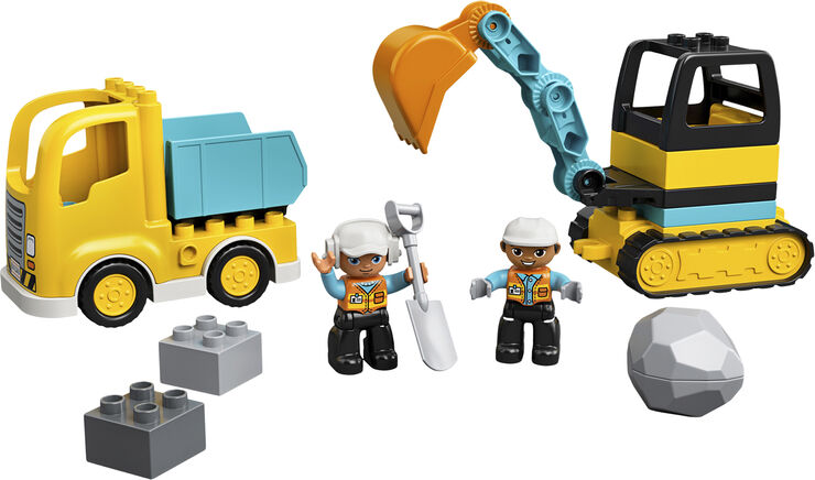Lego Lastbil og gravemaskine på larvefødder 10931