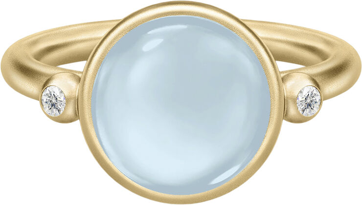 Julie Sandlau Prime Ring 54 - Gold/Sapphire Blue Saphire blue