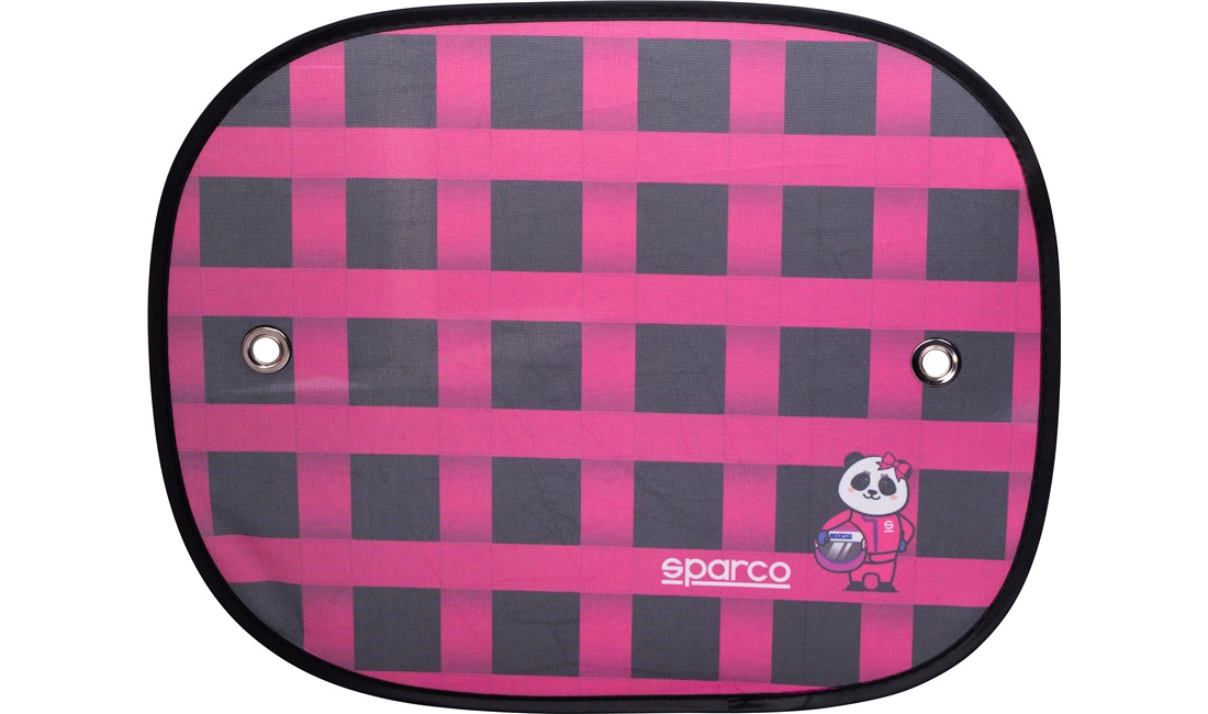 Solbeskytter 2 stk sort/pink Sparco Kids