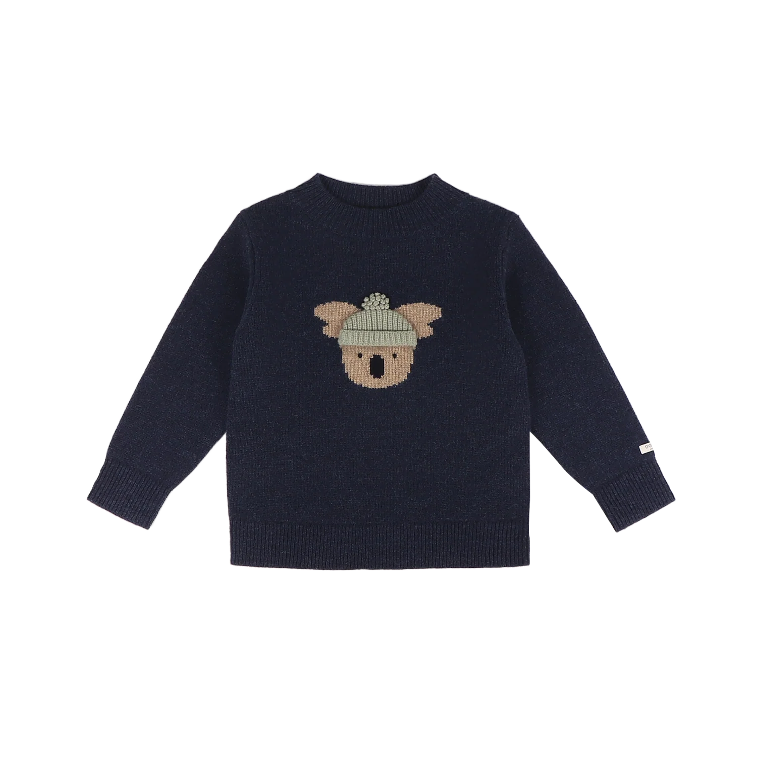 Denn Merino Wool Sweater | Koala | Blue Marine Melange